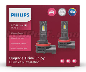 Bombillas H11 LED Philips Ultinon Access 12V - 11362U2500C2