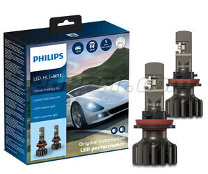 Kit de lámparas H11 de led PHILIPS Ultinon Pro9100 +350% 5800K - LUM11362U91X2