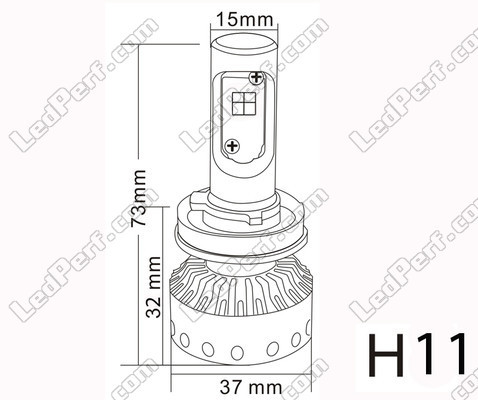 Mini LED H11 LED de Alta Potencia Tuning