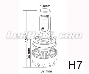 Mini LED H7 LED de Alta Potencia Tuning
