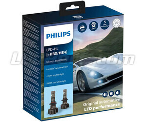 Kit de lámparas HB3 (9005) de led PHILIPS Ultinon Pro9100 +350% 5800K - LUM11005U91X2