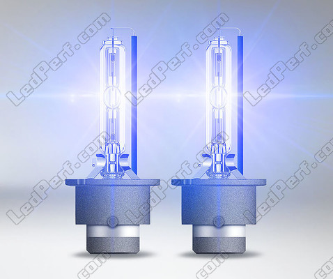 Luz azuladas de los Bombillas Xenón D2S Osram Xenarc Cool Blue Boost 7000K - 66240CBB-HCB