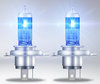 Luz blanca de bombillas con efecto Xenón 9003 (H4 - HB2) Osram Cool Blue Boost 5000K - 62193CBB-HCB