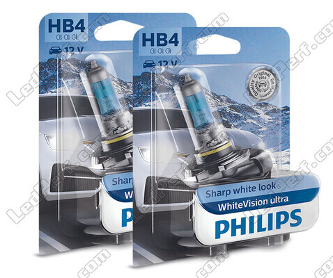 Pack de 2 lámparas HB4 Philips WhiteVision ULTRA + Luz de posición - 9006WVUB1