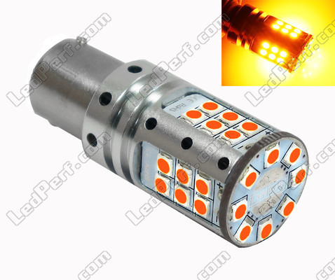 Bombilla LED 7507 - 12496 - PY21W para intermitentes LEDs R5W P21W P21 5W 7507 - 12496 - PY21W LEDs Naranjas Casquillo BAU15S BA15S