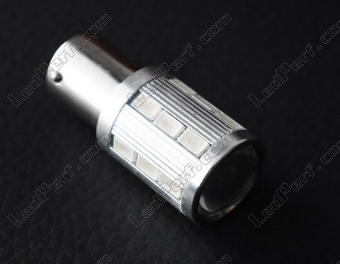 LED 1156R - 7506R - P21W magnifier rojo de Alta Potencia con lupa para luces