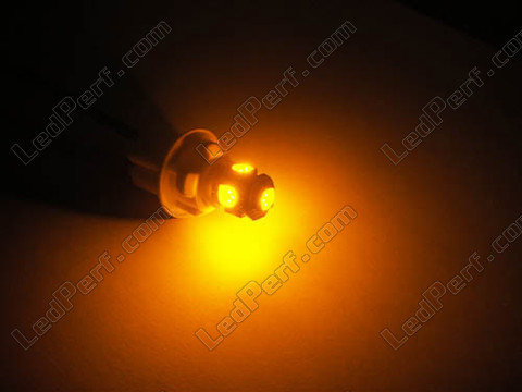 bombilla led 168NA - 194NA - 2827 - T10 WY5W Xtrem Naranja/Amarillo efecto xenón