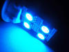 LED 168 - 194 - T10 W5W Rotación con iluminación lateral Azul