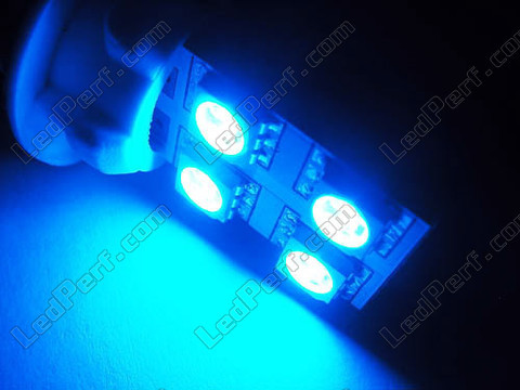 LED 168 - 194 - T10 W5W Rotación con iluminación lateral Azul