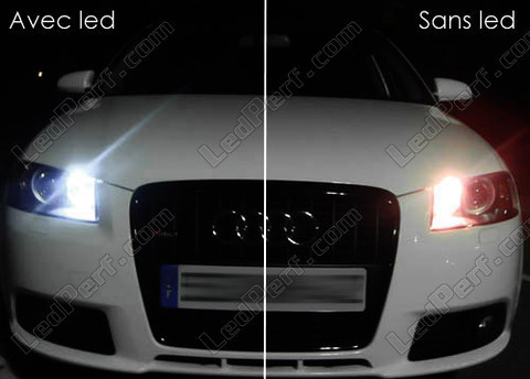 Luces de posición LEDs blanco xenón W5W 168 - 194 - T10 - Audi A3 8P