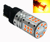 Bombilla LED WY21W Naranja sin parpadeo rápido ni error ODB LEDs al detalle LEDs WY21W Casquillo 7440A - WY21W - T20 W21 5 W