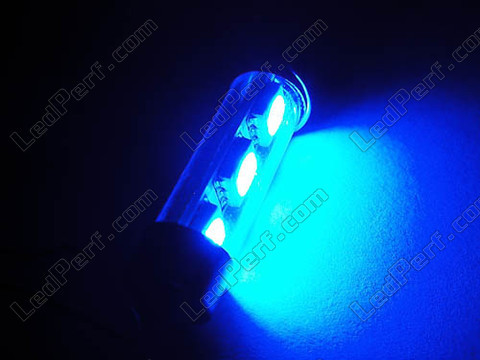 LED tipo festoon Plafón, Maletero, guantera, placa de matrícula azul 37mm - 6418 - C5W