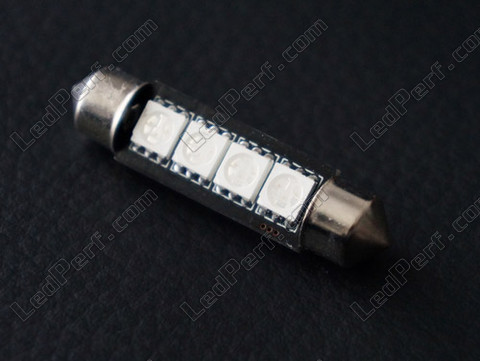 LED tipo festoon Plafón, Maletero, guantera, placa de matrícula azul 42 mm - 578 - 6411 - C10W