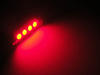 LED tipo festoon Plafón, Maletero, guantera, placa de matrícula rojo 42 mm - 578 - 6411 - C10W
