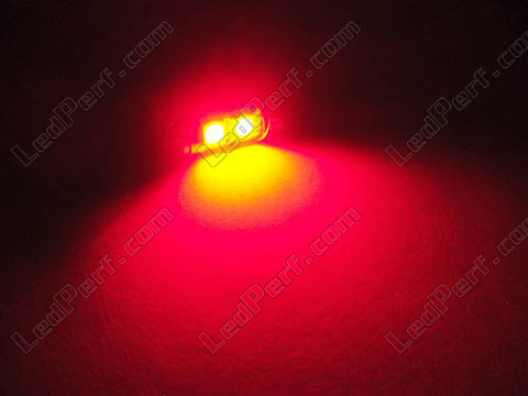 LED tipo festoon Plafón, Maletero, guantera, placa de matrícula rojo 31mm - DE3175 - DE3022 - C3W