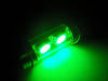 LED tipo festoon Plafón, Maletero, guantera, placa de matrícula verde 31mm - DE3175 - DE3022 - C3W