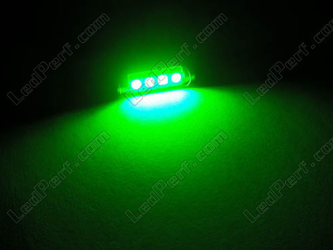 LED tipo festoon Plafón, Maletero, guantera, placa de matrícula verde 42 mm - 578 - 6411 - C10W