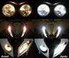 LED luces de posición blanco xenón Aprilia RX-SX 125 antes y después