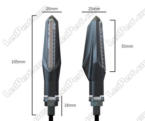 Conjunto de Dimensiones de Intermitentes LED secuenciales para BMW Motorrad R 1100 S