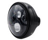 Ejemplo de faro y óptica de LED negros para Ducati Scrambler Classic