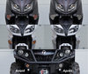 LED Intermitentes delanteros Harley-Davidson Custom 1584 antes y después