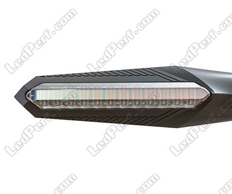 Intermitente secuencial de LED para Harley-Davidson Fat Bob 1690 vista delantera.