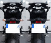 Comparativo antes y después del cambio de intermitentes secuenciales de LED de Indian Motorcycle Chief Dark Horse 1811 (2015 - 2020)