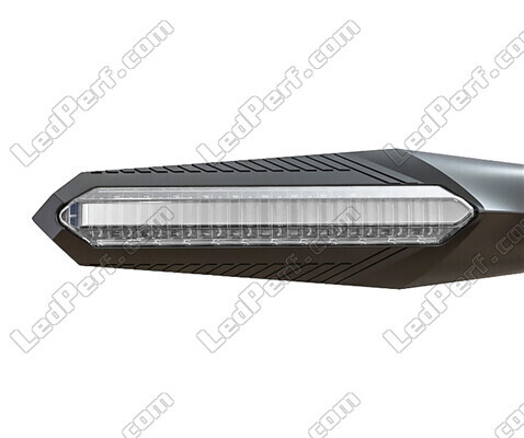 Vista delantera de los intermitentes LED dinámicos con luces diurnas para Indian Motorcycle FTR 1200 (2019 - 2023)