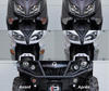 LED Intermitentes delanteros Moto-Guzzi California 1400 Touring antes y después