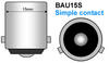 bombilla cromo 7507 - 12496 - PY21W naranja Philips silver vision