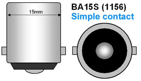 bombilla led R5W - 67 - 5007 - 5008 - R10W Blanco xenón