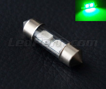 Bombilla tipo festoon 31 mm LEDs verdes - DE3175 - DE3022 - C3W