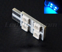 LED 168 - 194 - T10 Rotation de 4 leds HP - Iluminación lateral - Azul W5W