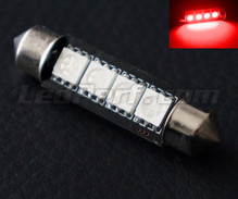 Bombilla tipo festoon 42 mm LEDs rojos - 578 - 6411 - C10W