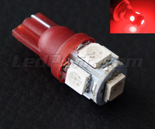 Bombilla LED 168R - 194R  - 2825R - T10 Xtrem HP Rojo (w5w)