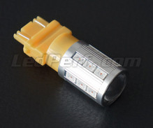 Bombilla 3157A - T25 - P27/7W Magnifier de 21 LEDs SG de Alta Potencia + lupa naranjas Casquillo W2.5x16q