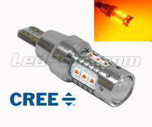 Bombilla T15 - 916NA - WY16W de 16 LEDs CREE - Ultrapotente - Naranja