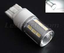 Bombilla 7440 - W21W - T20 Magnifier de 21 LEDs SG de Alta Potencia + Lupa blancas Casquillo W3x16d