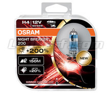 Pack de 2 lámparas H4 OSRAM Night Breaker® 200 - 64193NB200-HCB