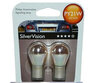 2 bombillas Philips SilverVision de intermitentes cromadas 7507 - 12496 - PY21W - Casquillo BAU15S