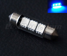 Bombilla tipo festoon 37 mm LEDs azules - 6418 - C5W